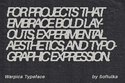 Warpica Typeface, a Sans Serif Font by softulka (Thumbnail 4 of 7)