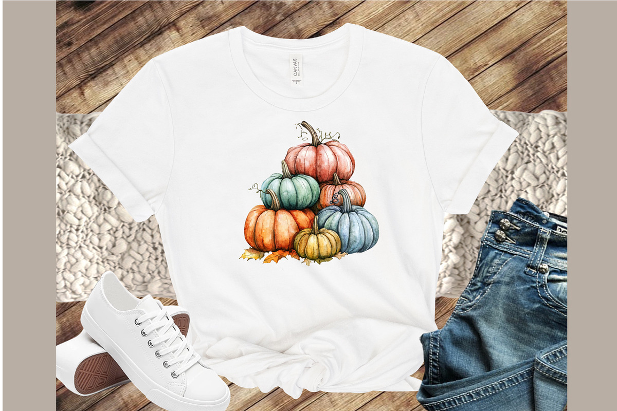 Watercolor Pumpkin Clipart. Fall Cli, an Illustration by Sublimation Artist (Photo 4 of 6)