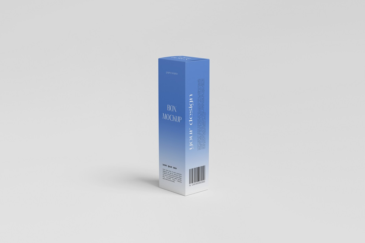 Vertical Box Mockup, a Packaging Mockup by Pexelyou (Photo 2 of 5)