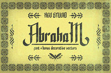 Sale ! 50% Abraham Typeface + Bonus