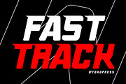 FAST TRACK - Racing Gaming Font, a Sans Serif Font by TokoPress (Thumbnail 1 of 10)