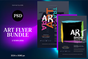 2 Art Flyer, a Design Template by PopotLane