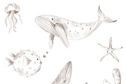 Wallpaper sea for kids, a Wallpaper Graphic by maniamantellina (Thumbnail 3 of 3)