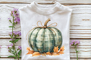 Autumn Plaid Pumpkin Clipart, an Illustration by CraftArtStudio (Thumbnail 3 of 6)