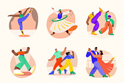 Adorable Dance Vector Illustration, a Person Illustration by Brickclay (Thumbnail 8 of 9)