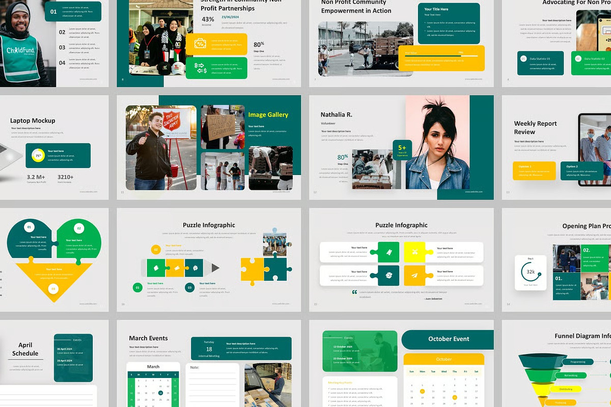 Nonprofit Presentation Powerpoint, a Presentation Template by Fit-tee (Photo 2 of 2)
