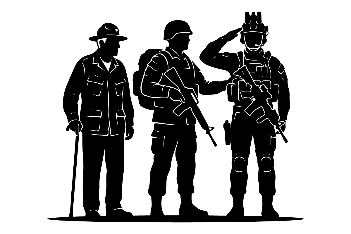 Military Brotherhood Patriot Flag, an Object Graphic by Gfx_Store (Photo 17 of 17)
