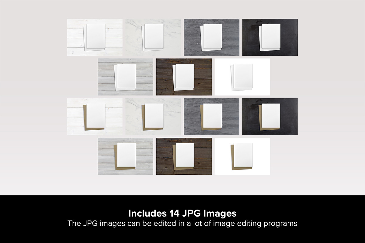 A2 Greeting Card Mockup Set - PSD, a Product Mockup by MelissaBMockups (Photo 9 of 12)