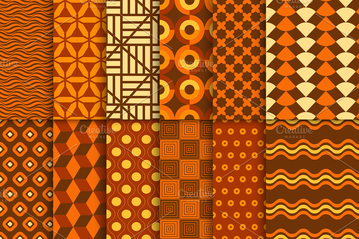Vintage color geometric patterns, a Pattern Graphic by ExpressShop (Photo 3 of 6)