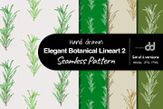 Elegant Botanical Lineart 2, a Pattern Graphic by studio_dd (Thumbnail 1 of 7)