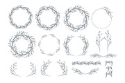 Minimalist wreaths and dividers, an Object Graphic by Floralis (Thumbnail 1 of 2)