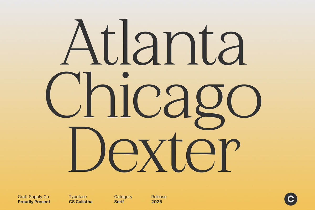 CS Calistha – Elegant Serif Font, a Serif Font by Craft Supply Co. (Photo 5 of 8)