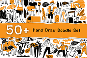 Hand Draw Doodle Set, a Person Illustration by Huza Studio (Thumbnail 1 of 7)