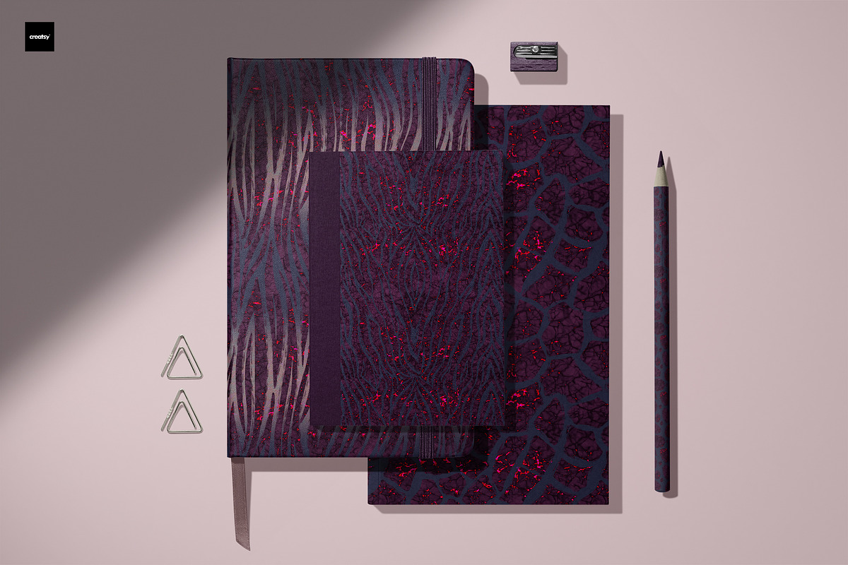 Wild Animal Prints Set Night Drama, a Pattern Graphic by Oksana Dovhopol Art (Photo 2 of 19)