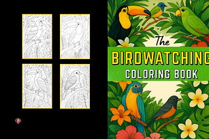 The Birdwatching Coloring Book, an Illustration by Image for Sale