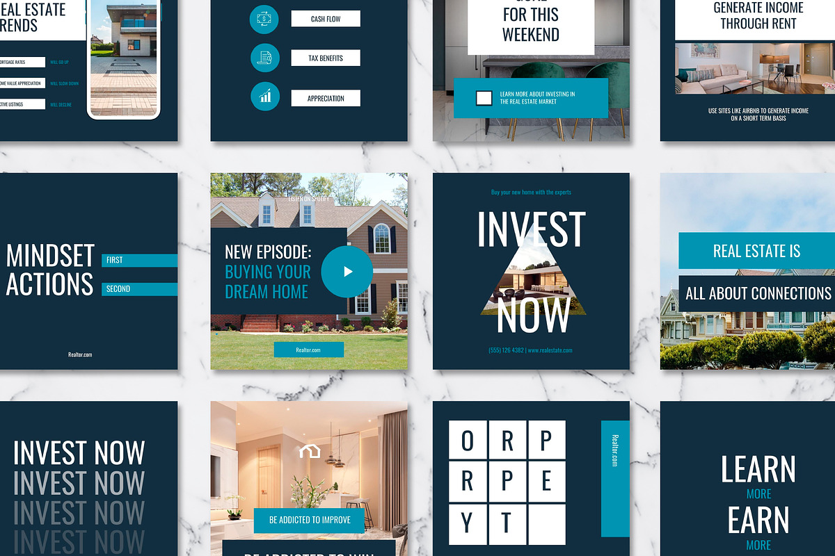 Real Estate Instagram Template Canva, a Social Media Template by Design District (Photo 38 of 39)