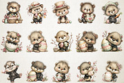 Whimsical Easter Beaver Clipart, an Illustration by RobertsArt (Thumbnail 4 of 5)