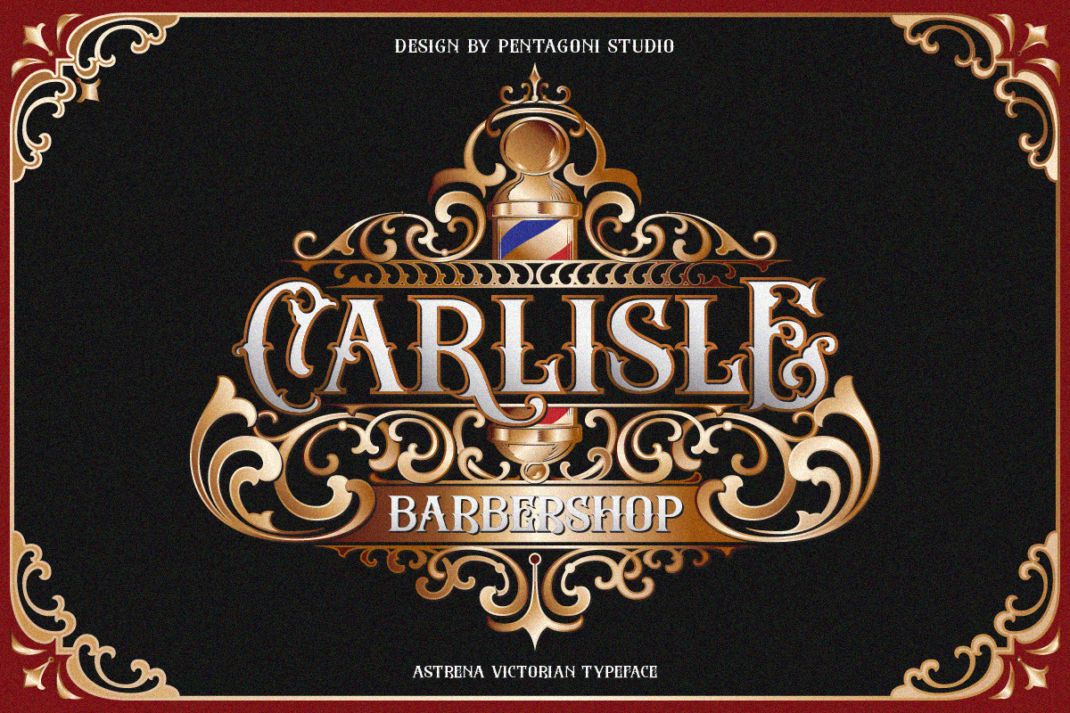 Astrena | Display Typeface, a Blackletter Font by Pentagonistudio (Photo 7 of 15)