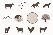 12 Countryside, farm barn, animals, an Animal Illustration by Bloom21Art (Thumbnail 4 of 5)