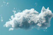 90 Clouds animals against a blue sky, an Animal Illustration by Handmadefont (Thumbnail 41 of 64)
