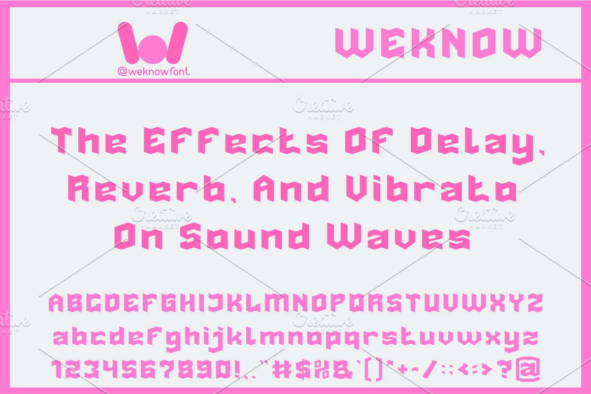 Delay Effect font, a Font by weknow (Photo 4 of 8)