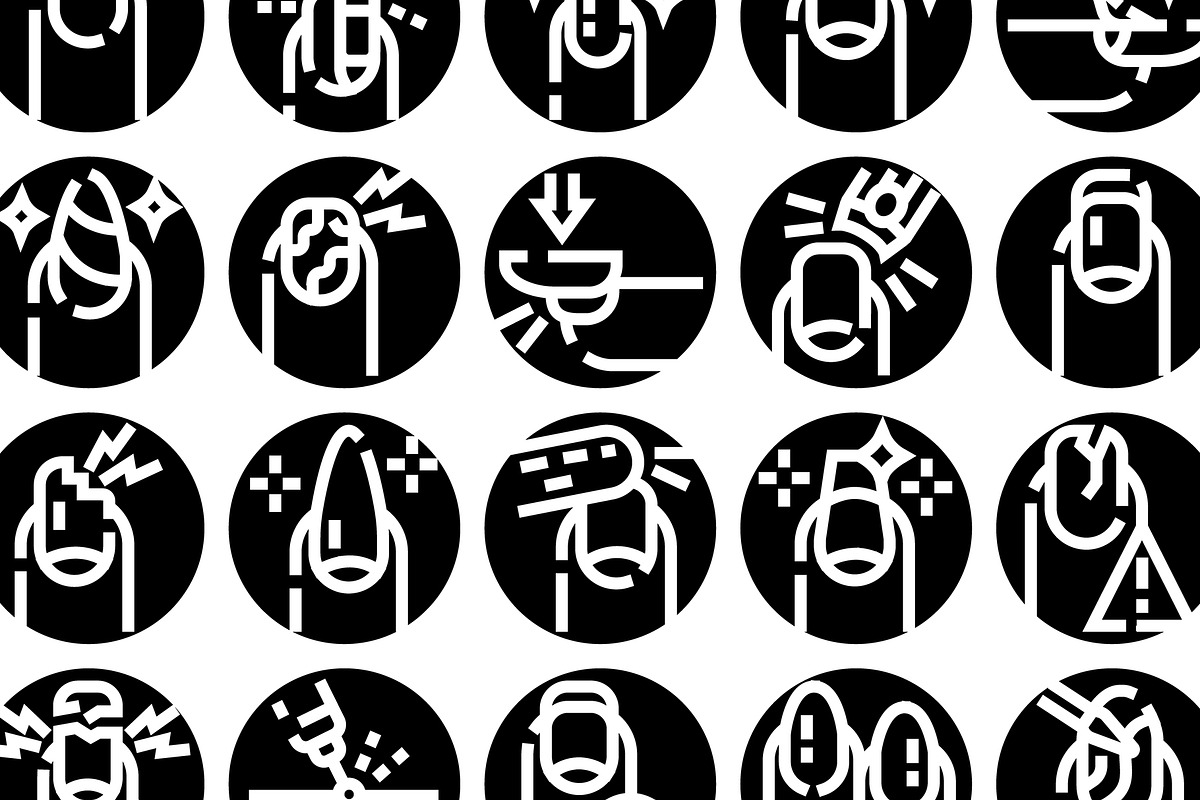 Nail care, manicure, pedicure glyph, an Object Graphic by pikepicture (Photo 3 of 3)
