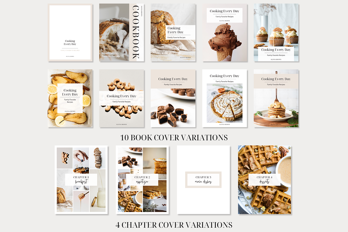 100 Page Cookbook Template CANVA, a Templates & Theme by OrganizationOasisRo (Photo 4 of 10)