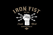 Vintage Label Iron Fist, a Branding & Logo Template by Ezepov (Thumbnail 2 of 2)