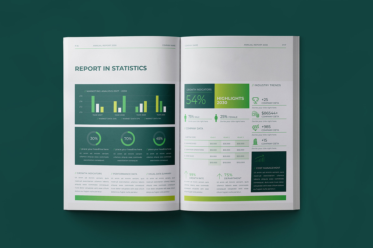 Corporate Annual Report Template, a Brochure Template by Designsoul14 (Photo 10 of 13)