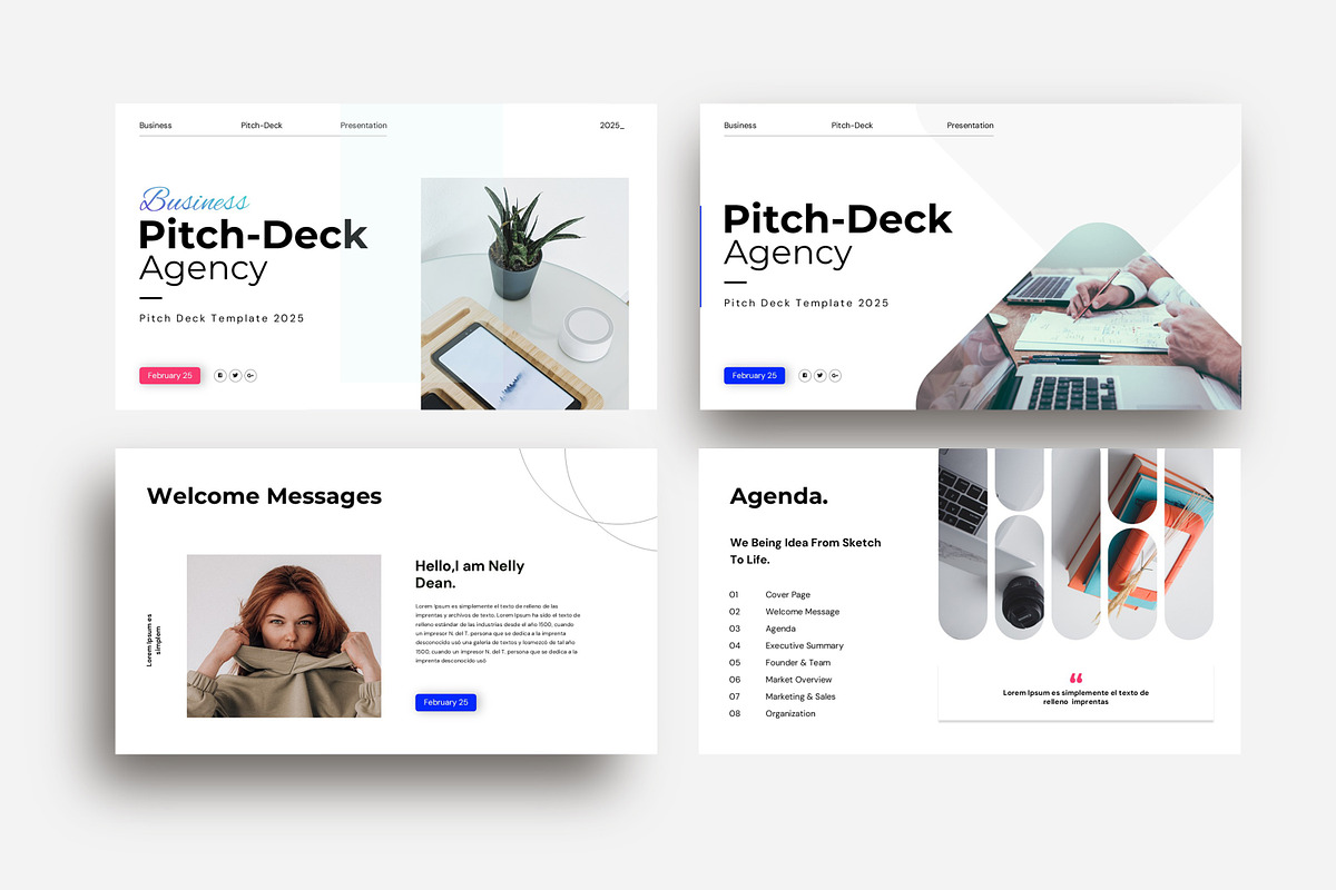 Pitch-deck Presentation Template, a Presentation Template by Studio_Clarity (Photo 2 of 5)