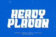 Heavy Plavon Font, a Sans Serif Font by Rasiorise Studio (Thumbnail 1 of 12)