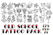Old School Tattoo Pack, an Animal Illustration by Andres M Rodriguez (Thumbnail 2 of 2)
