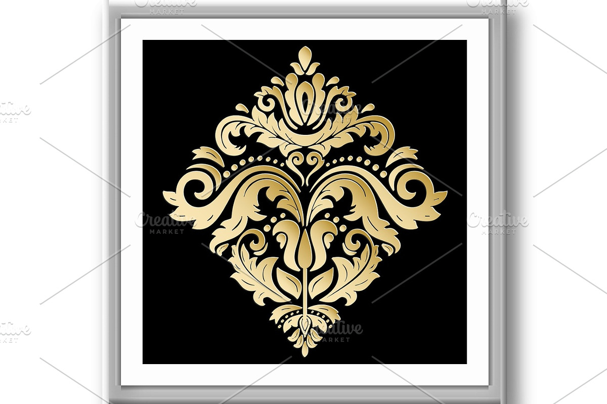 Oriental Vector Pattern With 3D Elements, a Decorative Illustration by FineArtStudio (Photo 3 of 3)