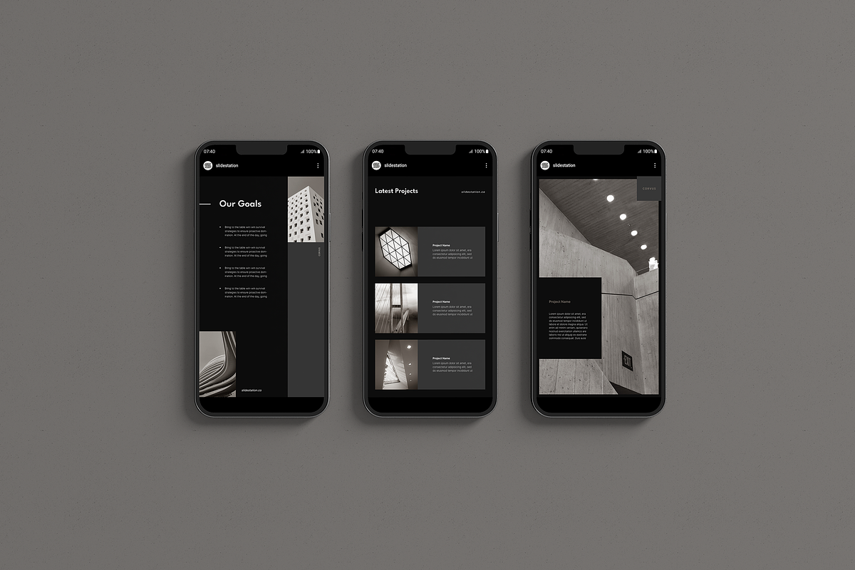Corvus Architecture Instagram Pack, a Social Media Template by SlideStation (Photo 6 of 10)