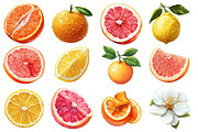 Lime Clipart, Watercolor Citrus PNG, an Illustration by SinaCreation (Thumbnail 2 of 5)