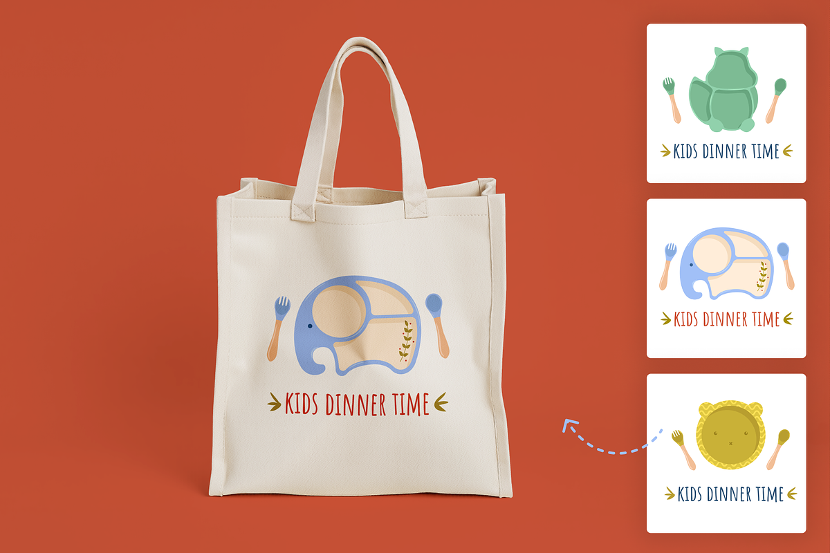 Kids Dinner Time, a Food Illustration by ApollinariaManko (Photo 10 of 14)