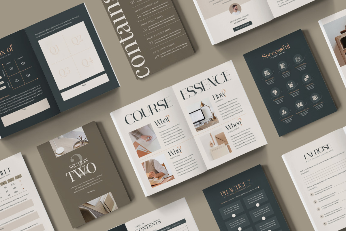 2in1 Bundle eBook + Workbook CANVA, a Magazine Template by Eviory (Photo 8 of 51)