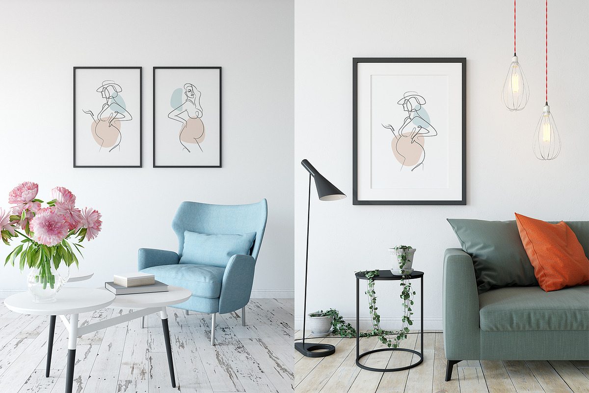 Maternity 20+ Line Art Illustrations, a Decorative Illustration by le-genda (Photo 10 of 11)