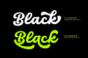 Black - Rounded Script Font, a Script Font by HRDR (Thumbnail 12 of 13)