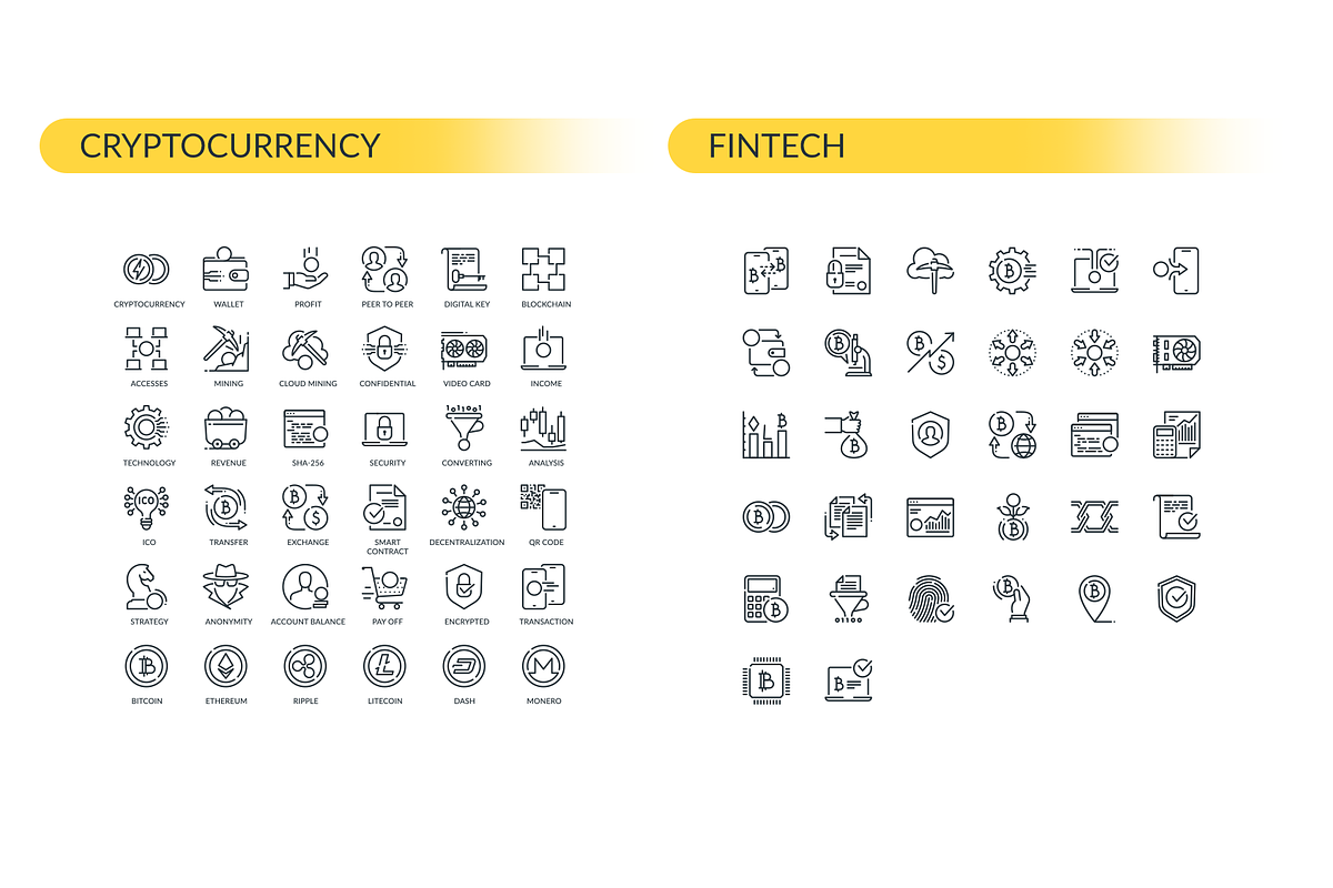 Finance Outline Icons, an Outline Icon by Kalash (Photo 5 of 6)