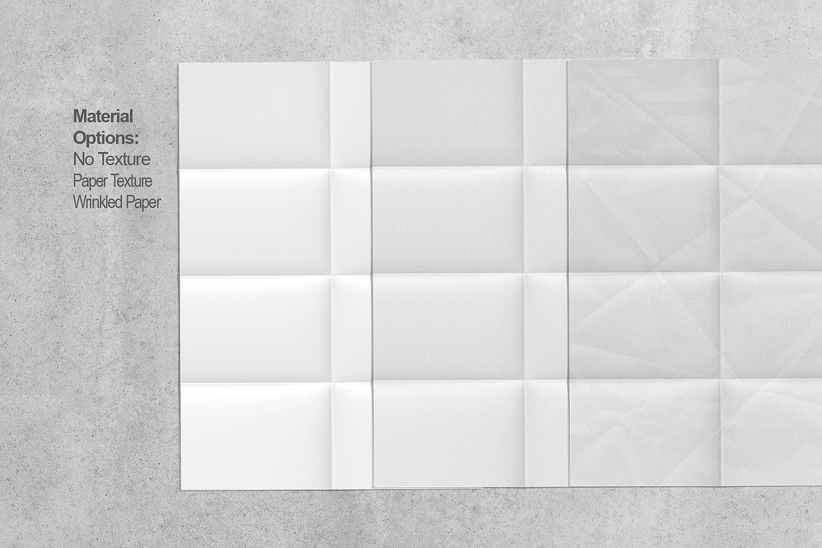 Folded Paper Mockup Pack, a Product Mockup by Nina Shaw (Photo 8 of 14)