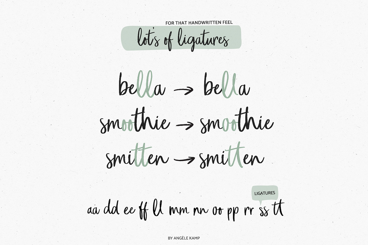 Oh Livey brush script font preview 5
