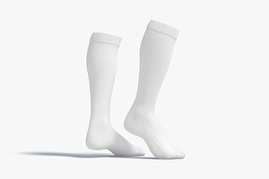 Knee High Socks Tiptoe 3D Model