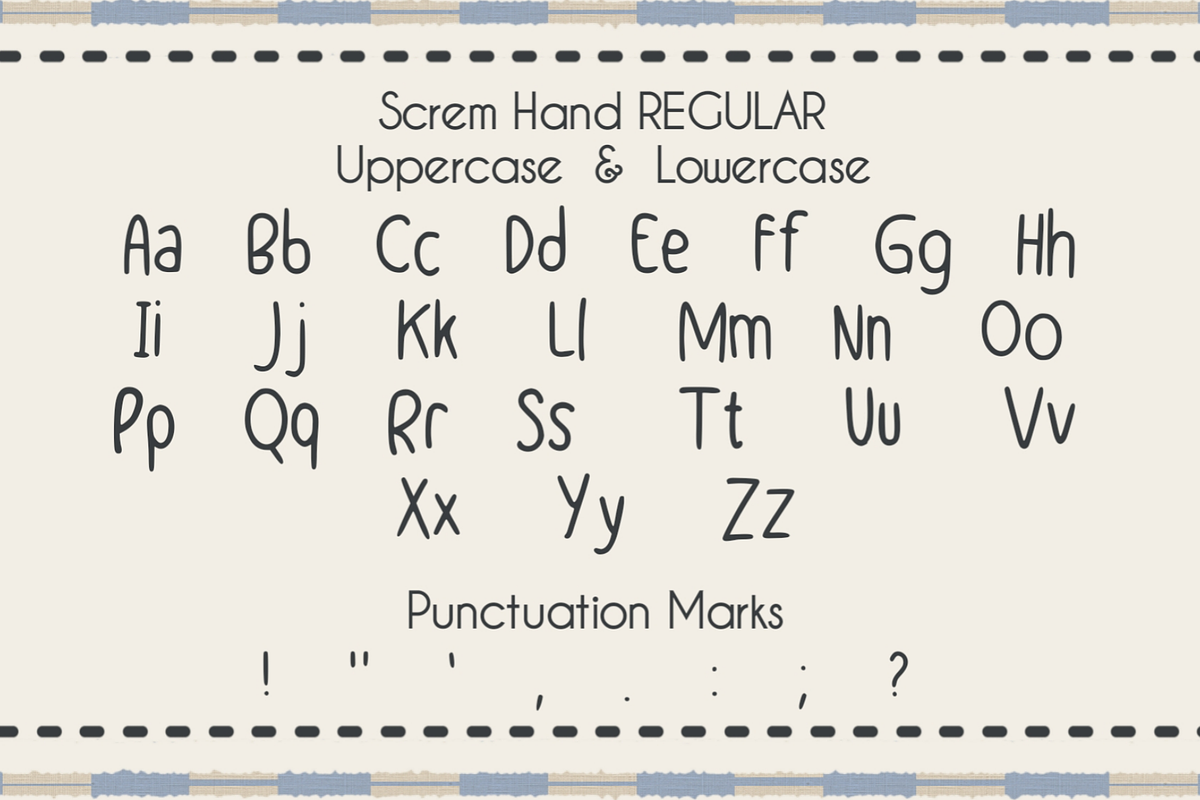 Handwriting Regular Font Bundles, a Handwritten Font by SaStudio (Photo 4 of 11)