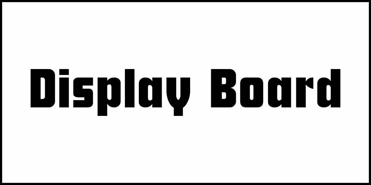 Display Board JNL, a Sans Serif Font by Jeff Levine Fonts (Photo 2 of 5)