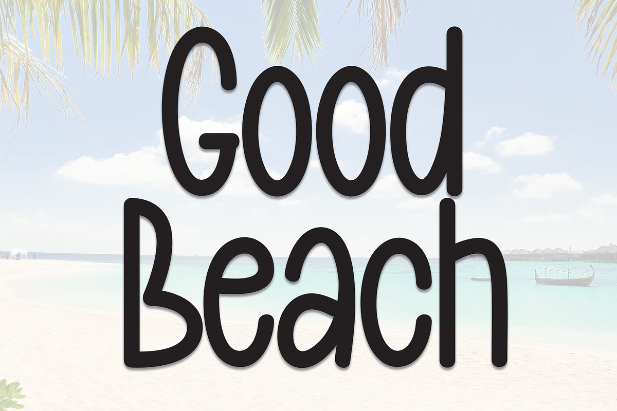 Good Beach | Script Font, a Script Font by Scratchones (Photo 1 of 8)