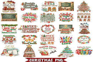 Christmas Teacher Student PNG Bundle, a Graphic by EllaMaiyaali