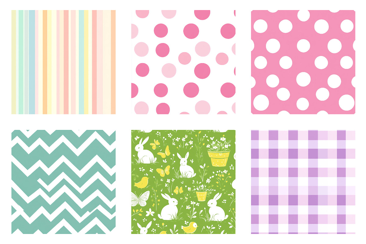 Easter Plaids, Stripes & Patterns, an Illustration by Dream Creation (Photo 5 of 7)