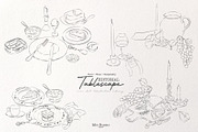 Editorial Tablescape Line Art, an Object Graphic by Mio Buono (Thumbnail 4 of 17)