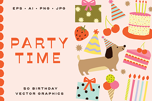 Happy Birthday Party Graphics